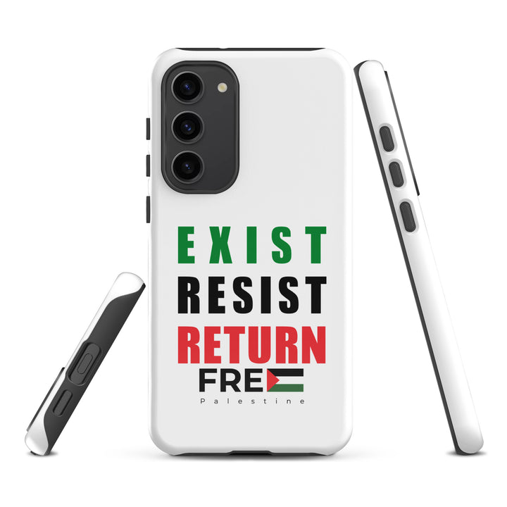 Exist. Resist. Return. - Tough Case for Samsung®, Samsung Glossy Samsung Galaxy S23 Plus