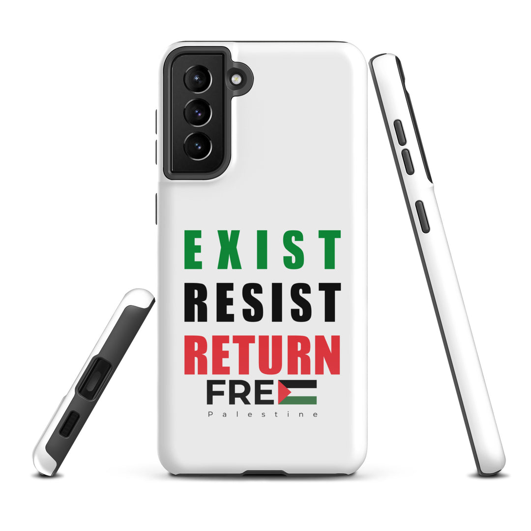 Exist. Resist. Return. - Tough Case for Samsung®, Samsung Glossy Samsung Galaxy S21 Plus