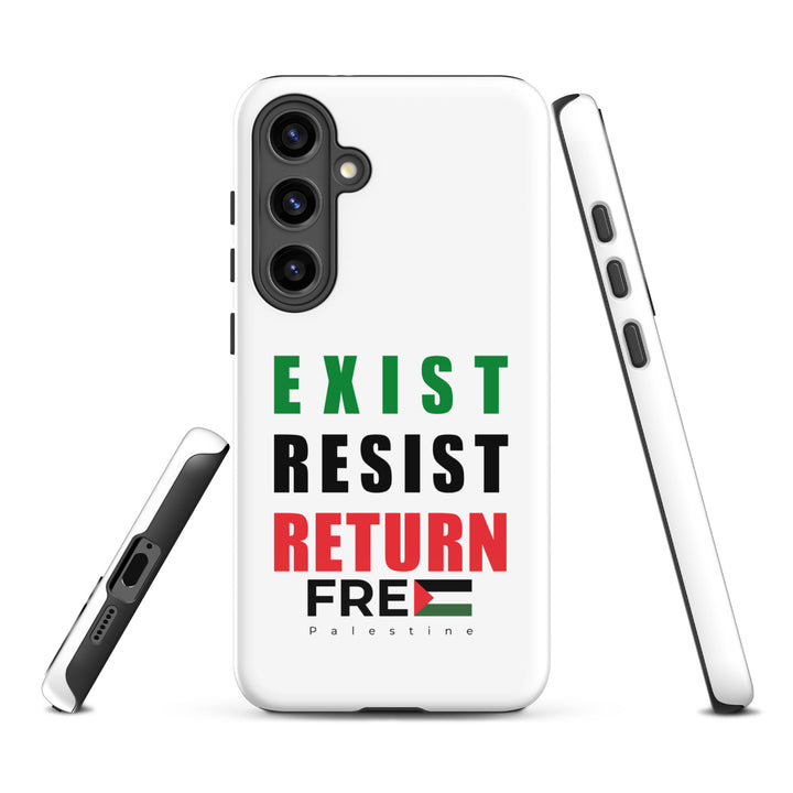 Exist. Resist. Return. - Tough Case for Samsung®, Samsung Glossy Samsung Galaxy S24 Plus