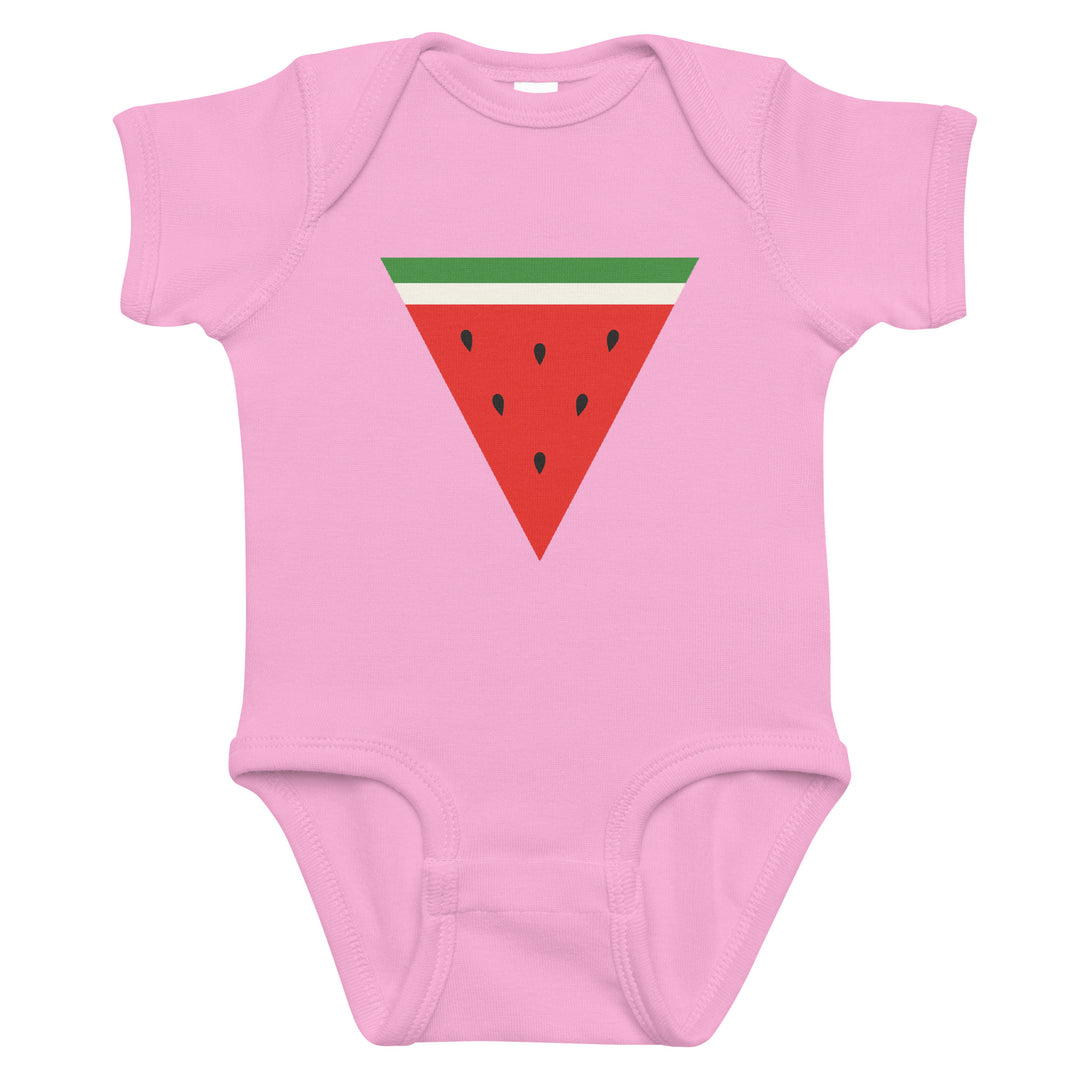 Triangle Watermelon - Baby Bodysuit, Pink