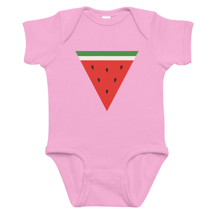 Triangle Watermelon - Baby Bodysuit, Pink