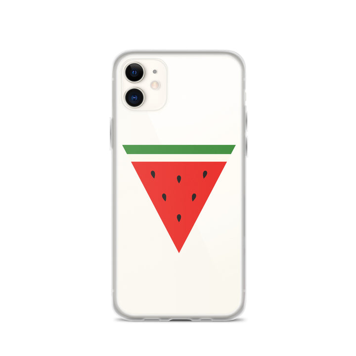 Triangle Watermelon - Clear Case for iPhone®, iPhone iPhone 11 Case On Phone