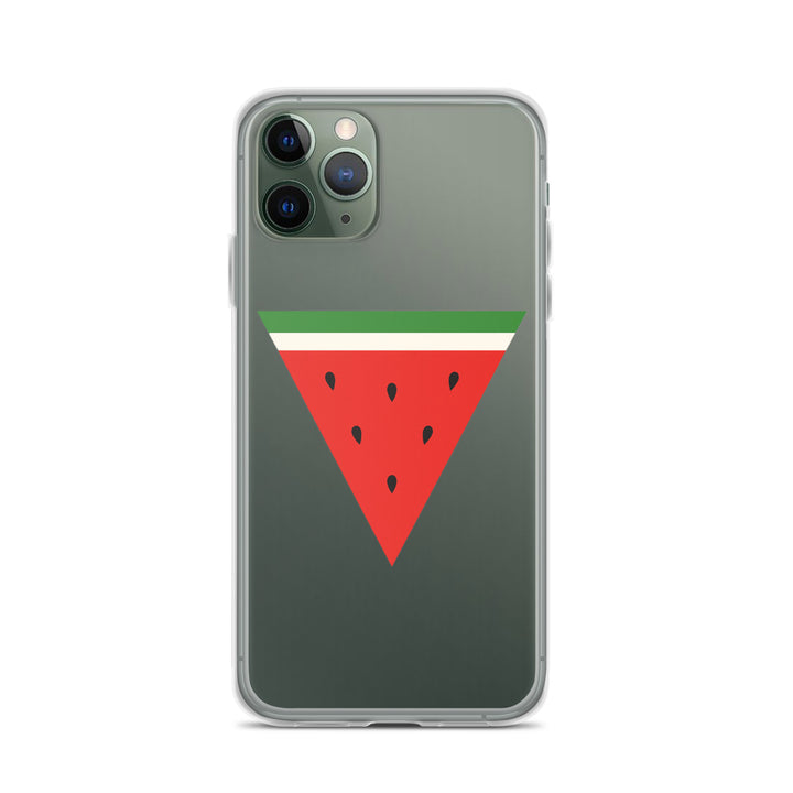 Triangle Watermelon - Clear Case for iPhone®, iPhone iPhone 11 Pro Case On Phone