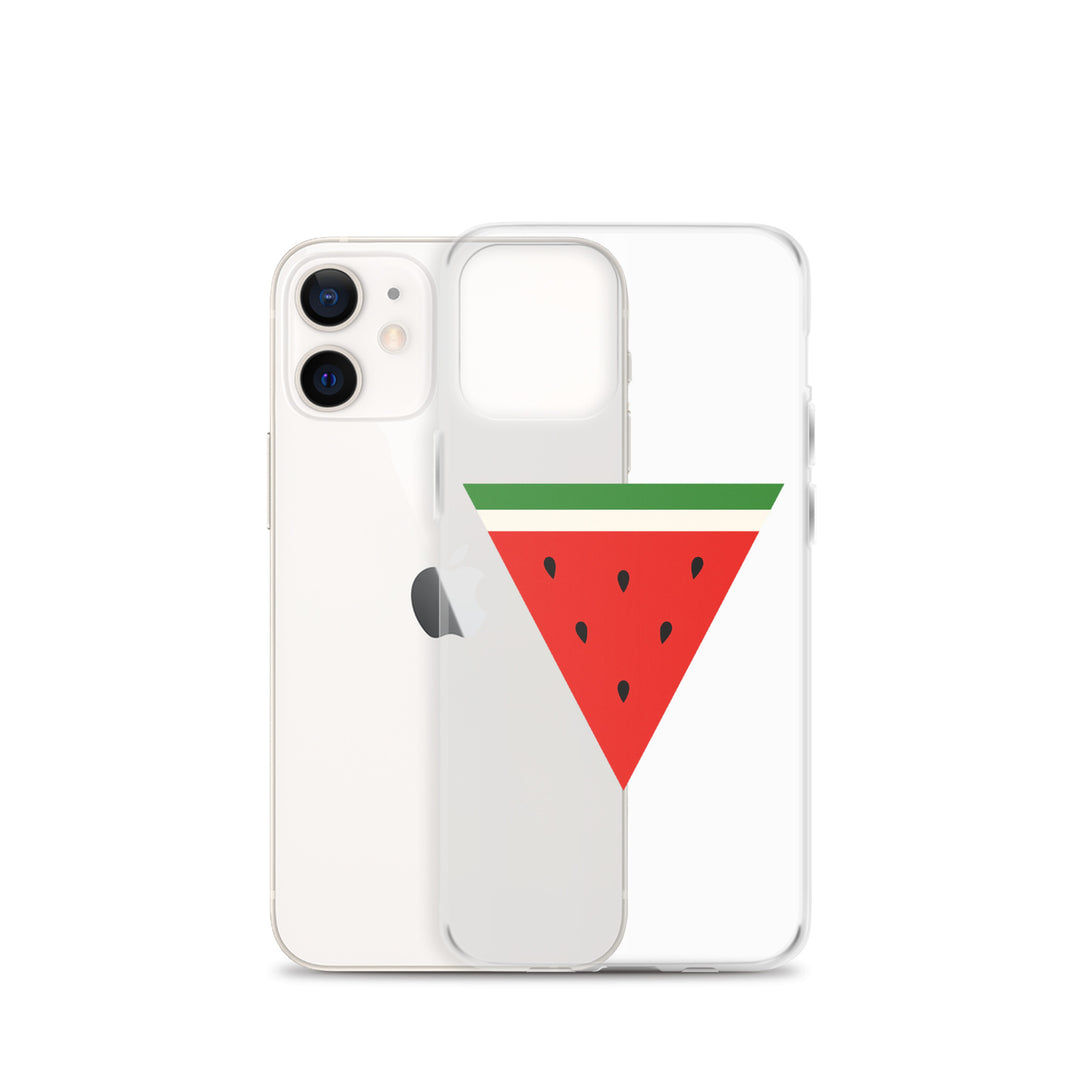 Triangle Watermelon - Clear Case for iPhone®, iPhone iPhone 12 Mini Case With Phone