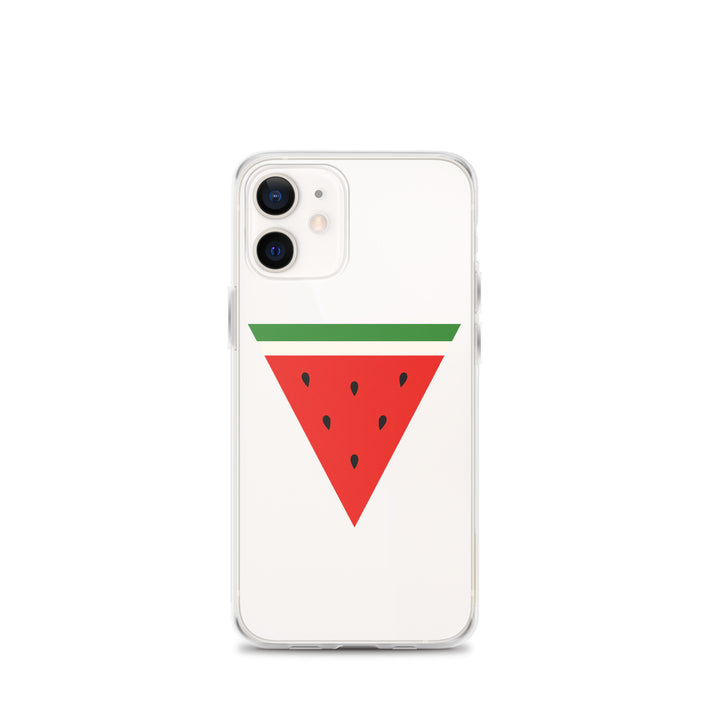 Triangle Watermelon - Clear Case for iPhone®, iPhone iPhone 12 Mini Case On Phone