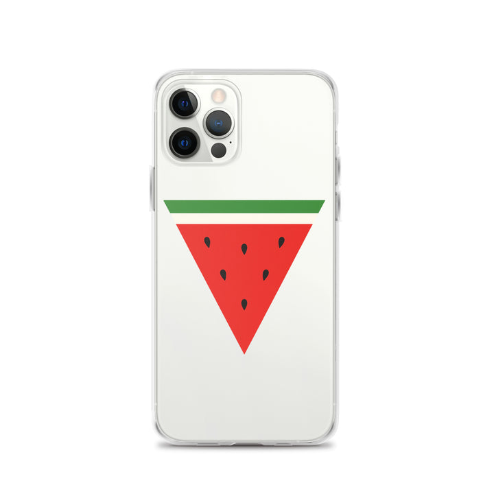 Triangle Watermelon - Clear Case for iPhone®, iPhone iPhone 12 Pro Case On Phone