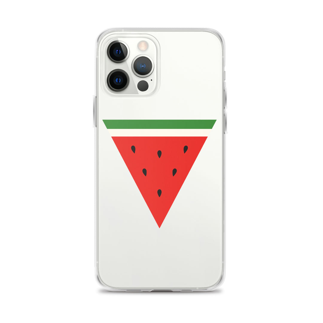 Triangle Watermelon - Clear Case for iPhone®, iPhone iPhone 12 Pro Max Case On Phone