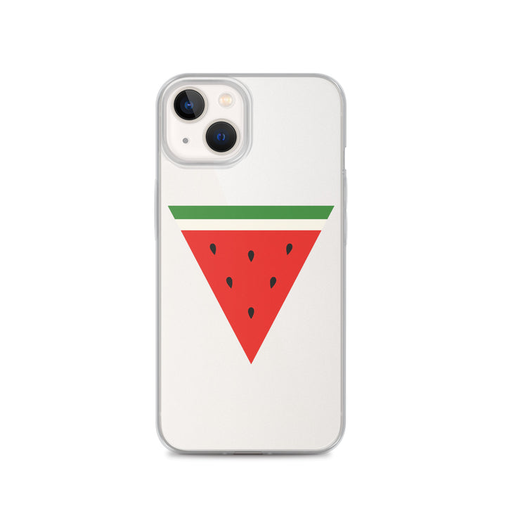 Triangle Watermelon - Clear Case for iPhone®, iPhone iPhone 13 Case On Phone