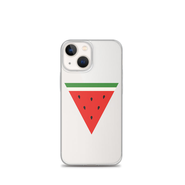 Triangle Watermelon - Clear Case for iPhone®, iPhone iPhone 13 Mini Case On Phone