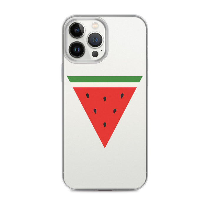 Triangle Watermelon - Clear Case for iPhone®, iPhone iPhone 13 Pro Max Case On Phone