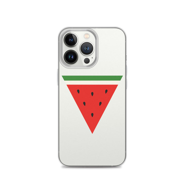 Triangle Watermelon - Clear Case for iPhone®, iPhone iPhone 13 Pro Case On Phone