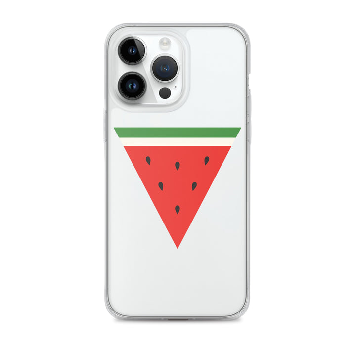 Triangle Watermelon - Clear Case for iPhone®, iPhone iPhone 14 Pro Max Case On Phone