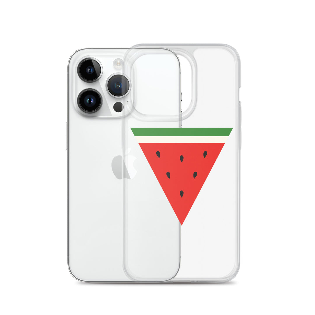 Triangle Watermelon - Clear Case for iPhone®, iPhone iPhone 14 Pro Case With Phone