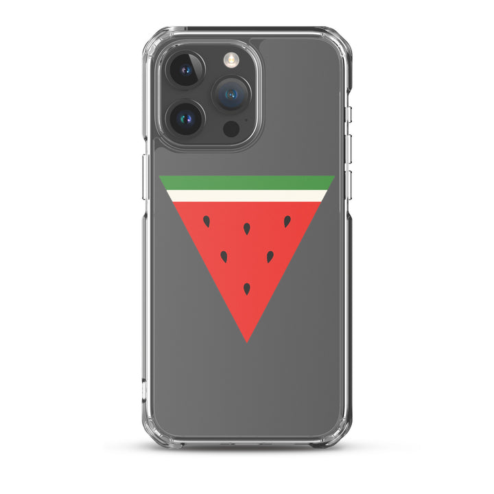 Triangle Watermelon - Clear Case for iPhone®, iPhone iPhone 15 Pro Max Case On Phone