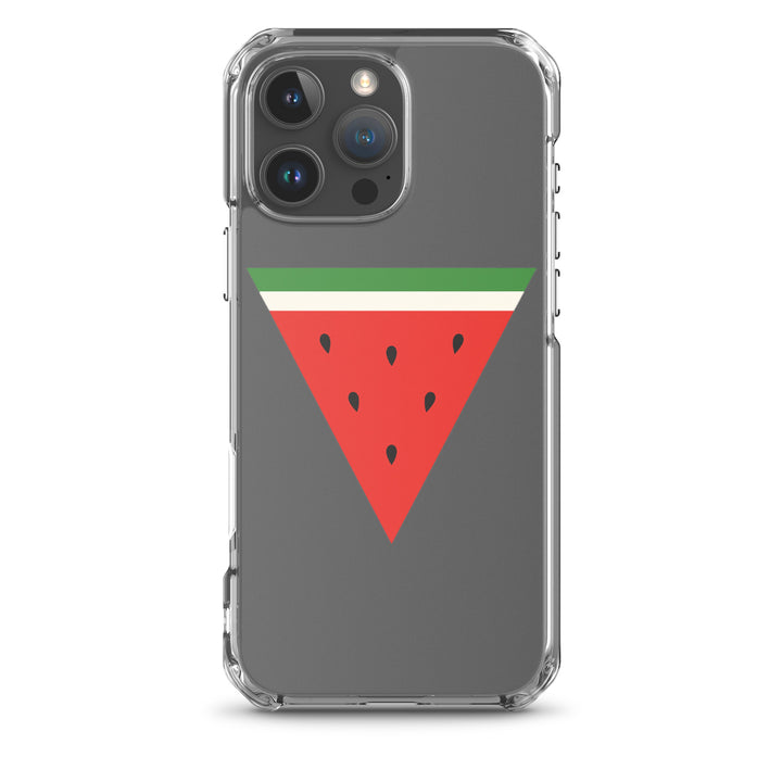 Triangle Watermelon - Clear Case for iPhone®, iPhone iPhone 16 Pro Max Case On Phone