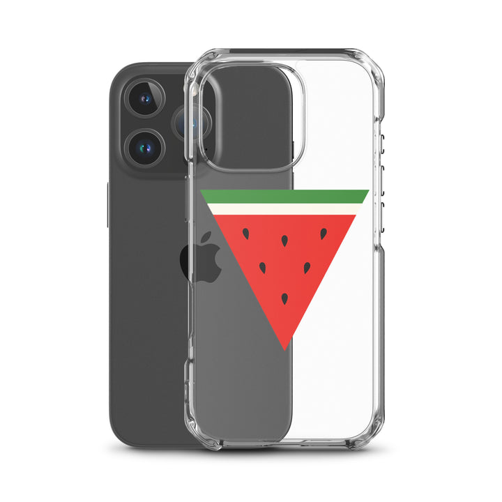 Triangle Watermelon - Clear Case for iPhone®, iPhone iPhone 16 Pro Case With Phone