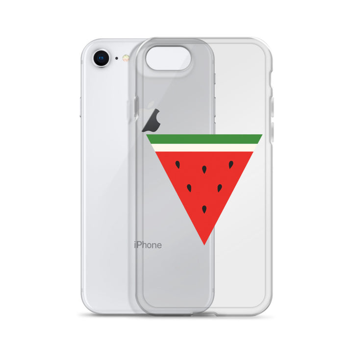 Triangle Watermelon - Clear Case for iPhone®, iPhone iPhone 7 8 Case With Phone