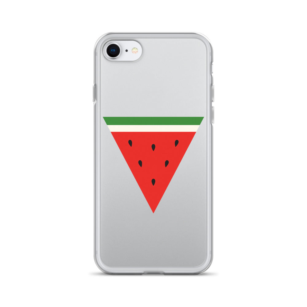 Triangle Watermelon - Clear Case for iPhone®, iPhone iPhone Se Case On Phone