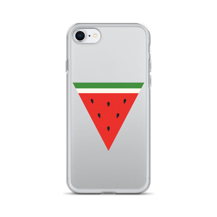 Triangle Watermelon - Clear Case for iPhone®, iPhone iPhone Se Case On Phone