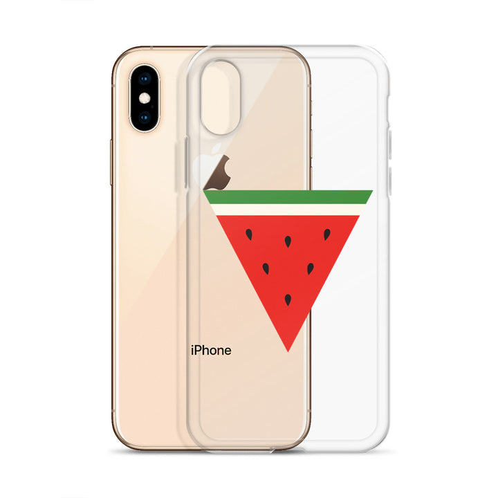 Triangle Watermelon - Clear Case for iPhone®, iPhone iPhone X Xs Case With Phone