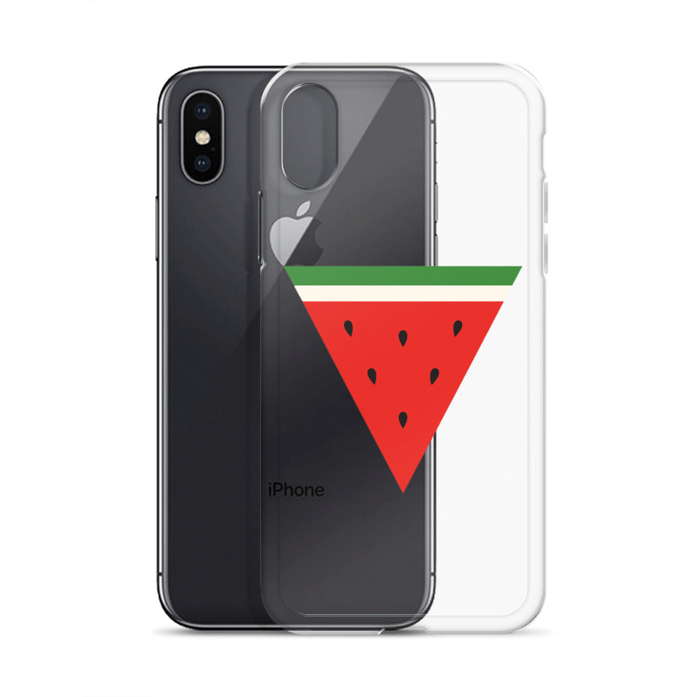 Triangle Watermelon - Clear Case for iPhone®, iPhone iPhone X Xs Case With Phone