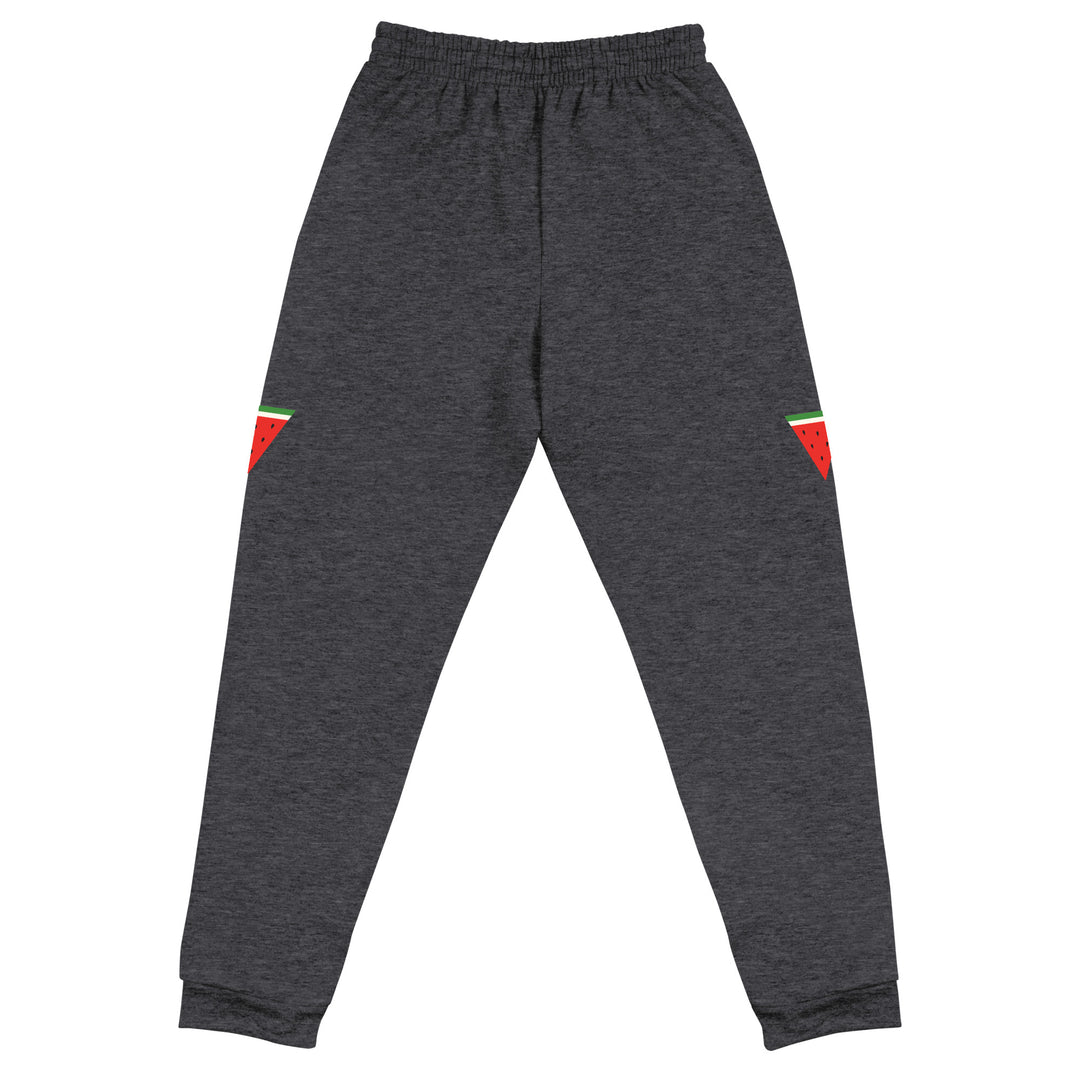 Triangle Watermelon - Men’s Joggers, Black Heather