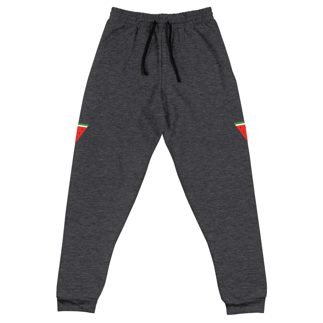 Triangle Watermelon - Men’s Joggers, Black Heather