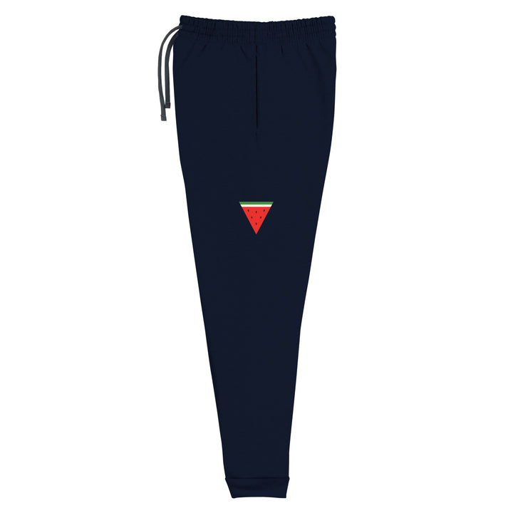 Triangle Watermelon - Men’s Joggers, J. Navy Left Leg