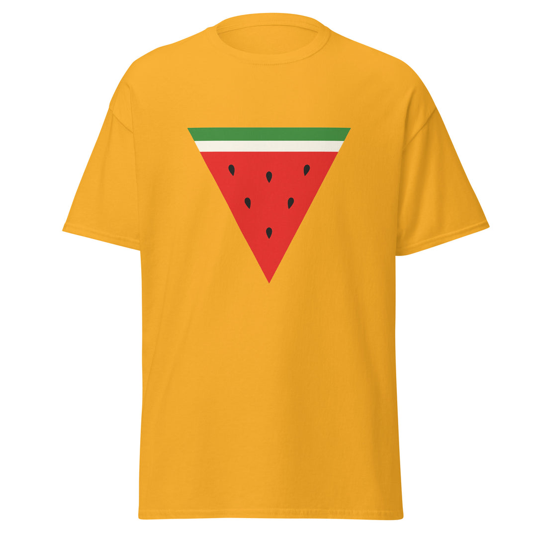 Triangle Watermelon - Men’s Classic Tee, Gold