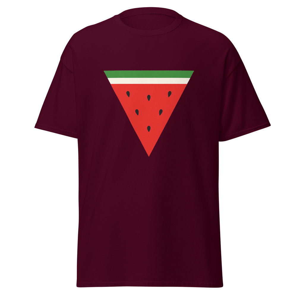 Triangle Watermelon - Men’s Classic Tee, Maroon