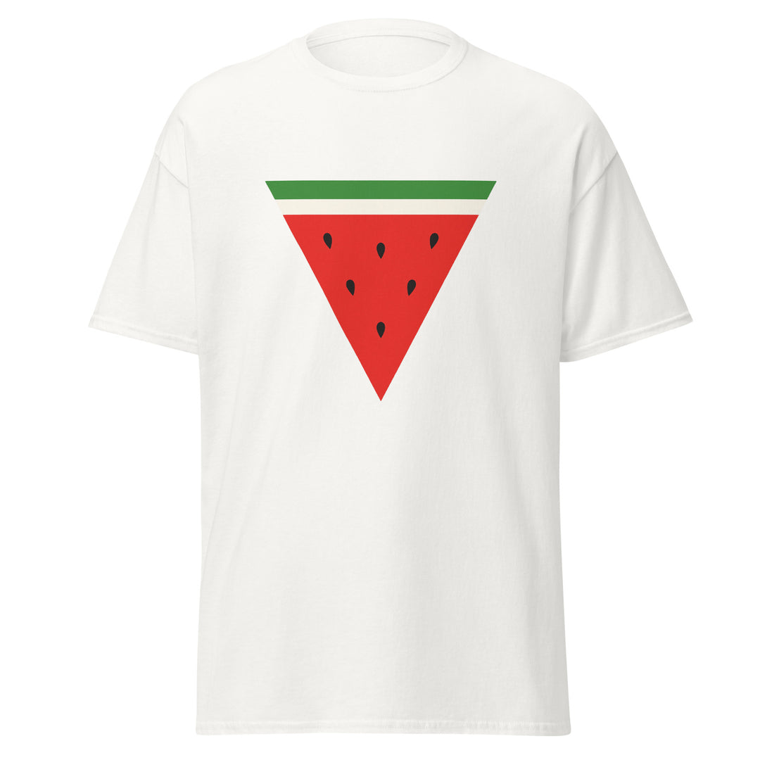 Triangle Watermelon - Men’s Classic Tee, White