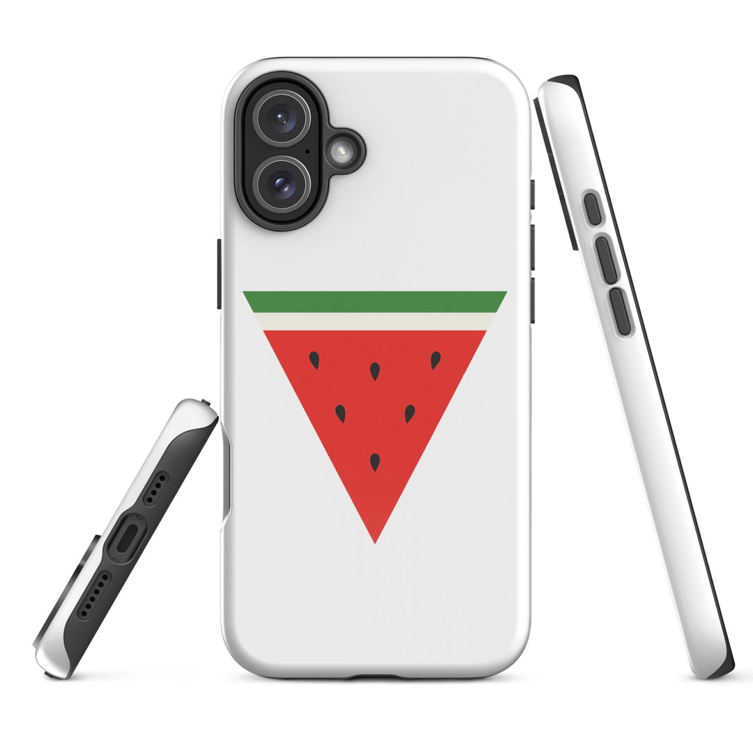 Triangle Watermelon - Tough Case for iPhone®, Glossy iPhone 16 Plus