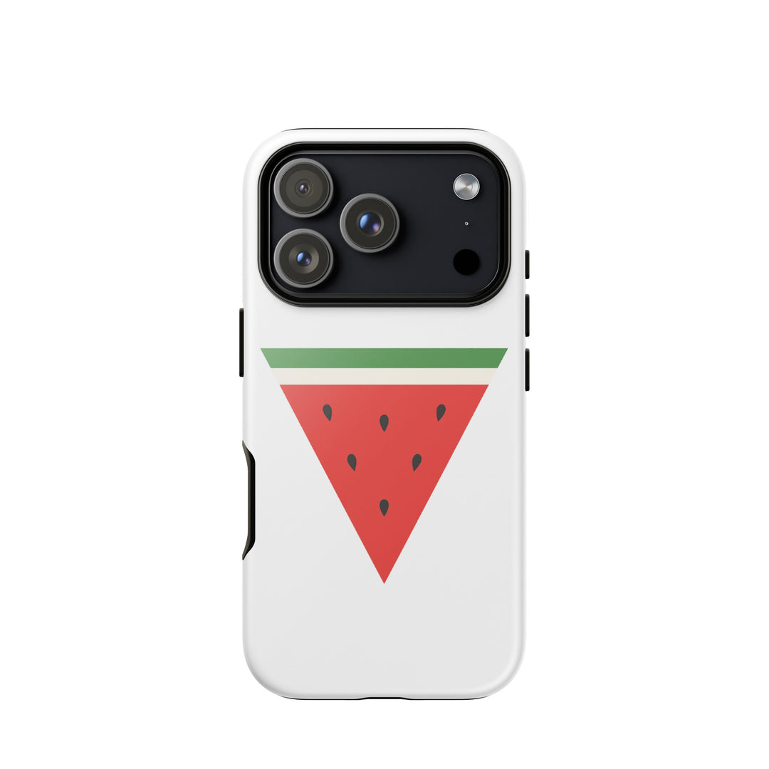 Triangle Watermelon - Tough Case for iPhone®, Glossy iPhone 17 Pro