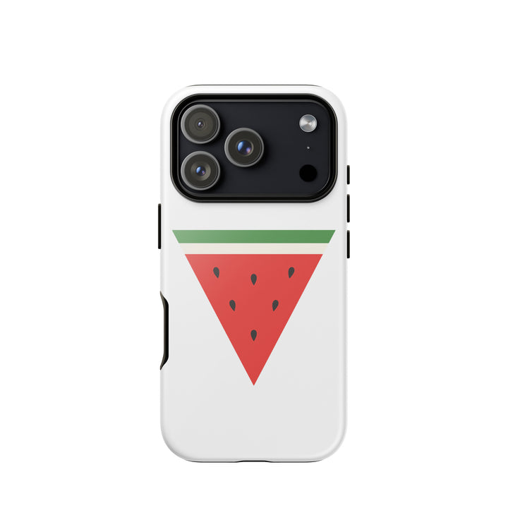 Triangle Watermelon - Tough Case for iPhone®, Glossy iPhone 17 Pro