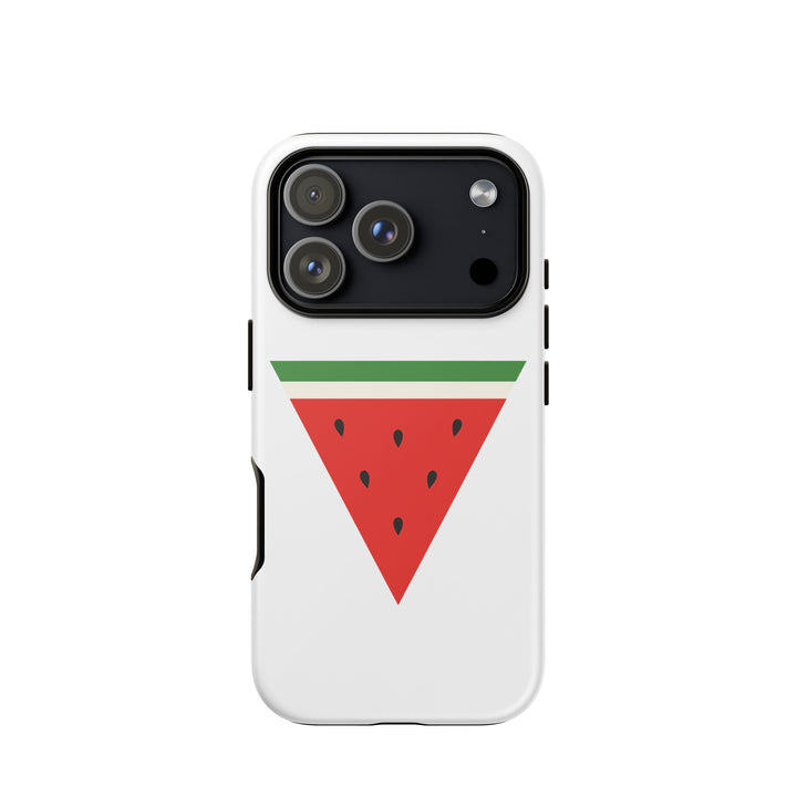 Triangle Watermelon - Tough Case for iPhone®, Matte iPhone 17 Pro