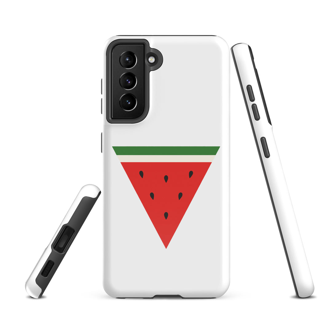 Triangle Watermelon - Tough Case for Samsung®, Samsung Glossy Samsung Galaxy S21 Fe