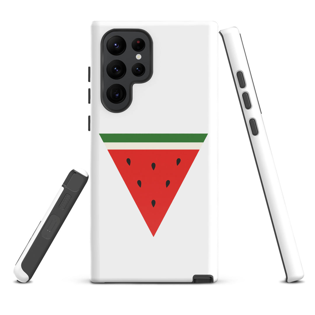 Triangle Watermelon - Tough Case for Samsung®, Samsung Glossy Samsung Galaxy S22 Ultra