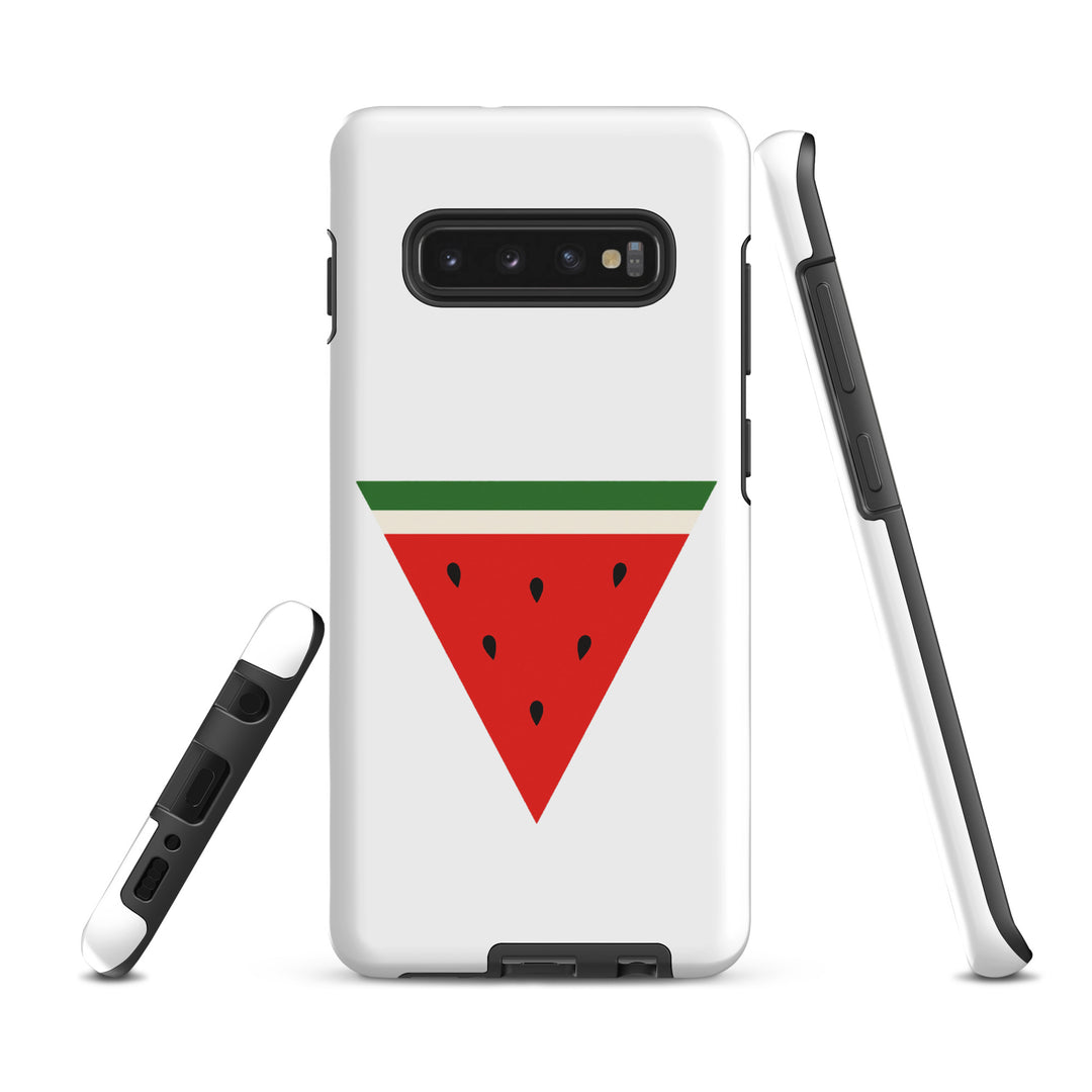 Triangle Watermelon - Tough Case for Samsung®, Samsung Matte Samsung Galaxy S10 Plus
