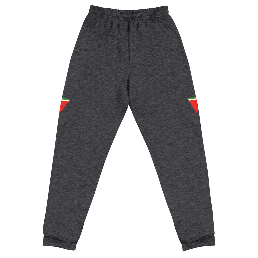 Triangle Watermelon - Women Joggers, Black Heather