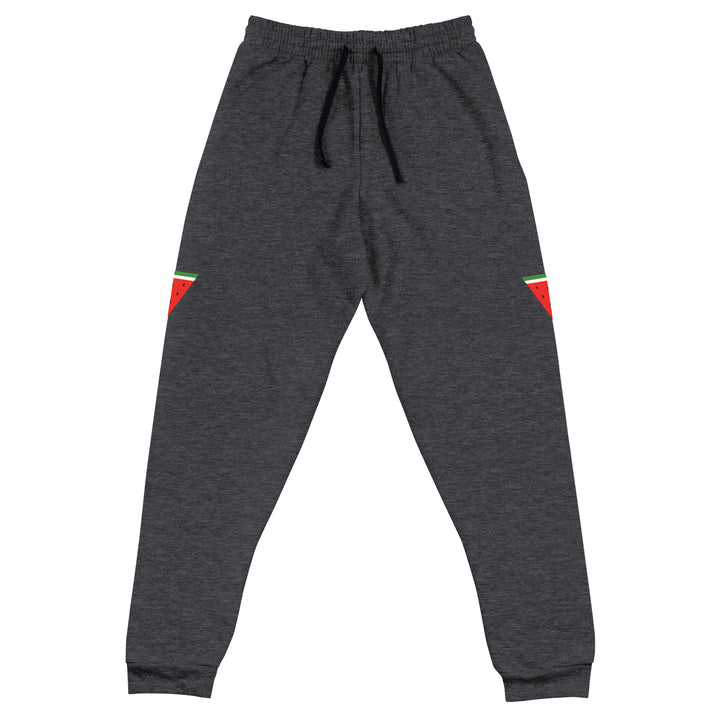 Triangle Watermelon - Women Joggers, Black Heather