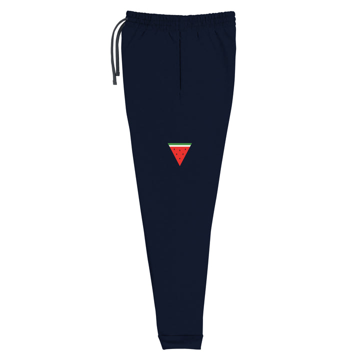 Triangle Watermelon - Women Joggers, J. Navy Left Leg