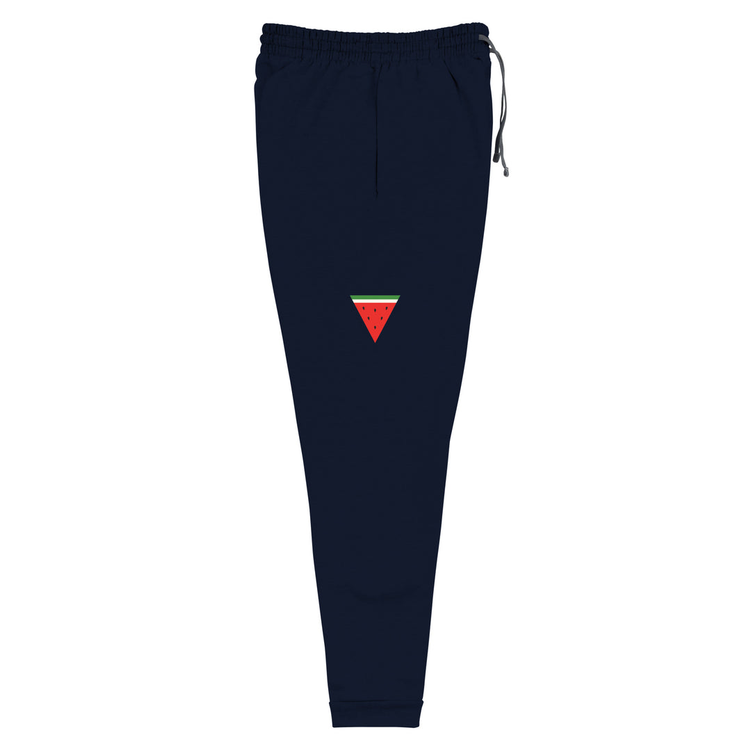 Triangle Watermelon - Women Joggers, J. Navy Right Leg