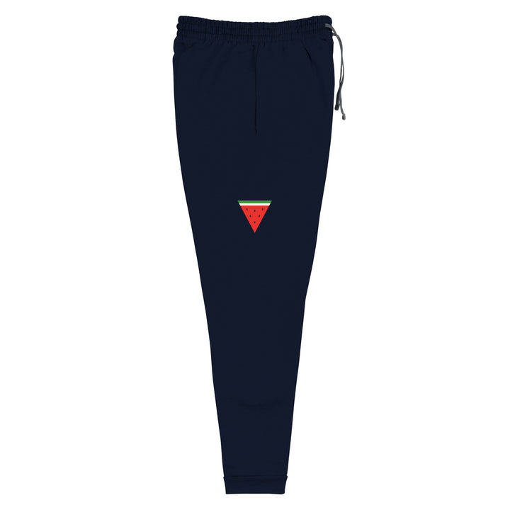 Triangle Watermelon - Women Joggers, J. Navy Right Leg