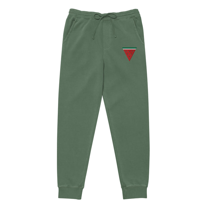 Triangle Watermelon - Women Pigment-Dyed Sweatpants, Pigment Dyed Sweatpants Pigment Alpine Green