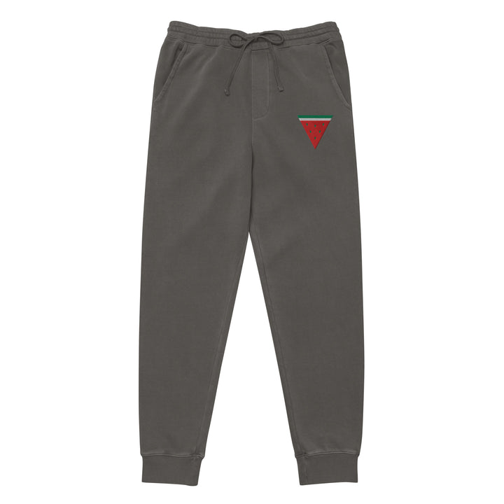 Triangle Watermelon - Women Pigment-Dyed Sweatpants, Pigment Dyed Sweatpants Pigment Black