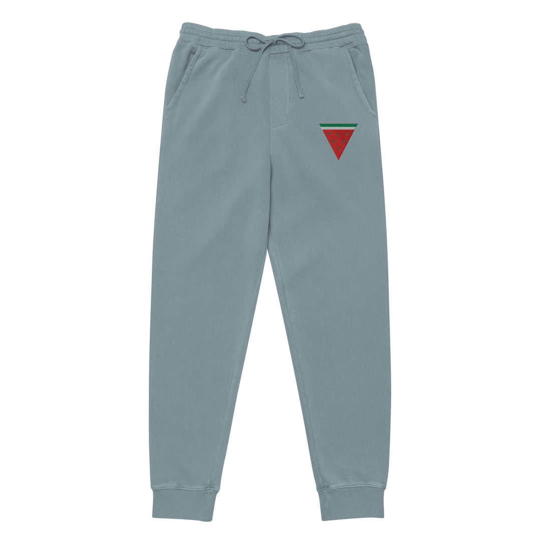 Triangle Watermelon - Women Pigment-Dyed Sweatpants, Pigment Dyed Sweatpants Pigment Slate Blue