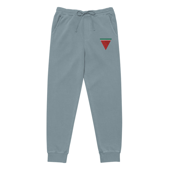 Triangle Watermelon - Women Pigment-Dyed Sweatpants, Pigment Dyed Sweatpants Pigment Slate Blue