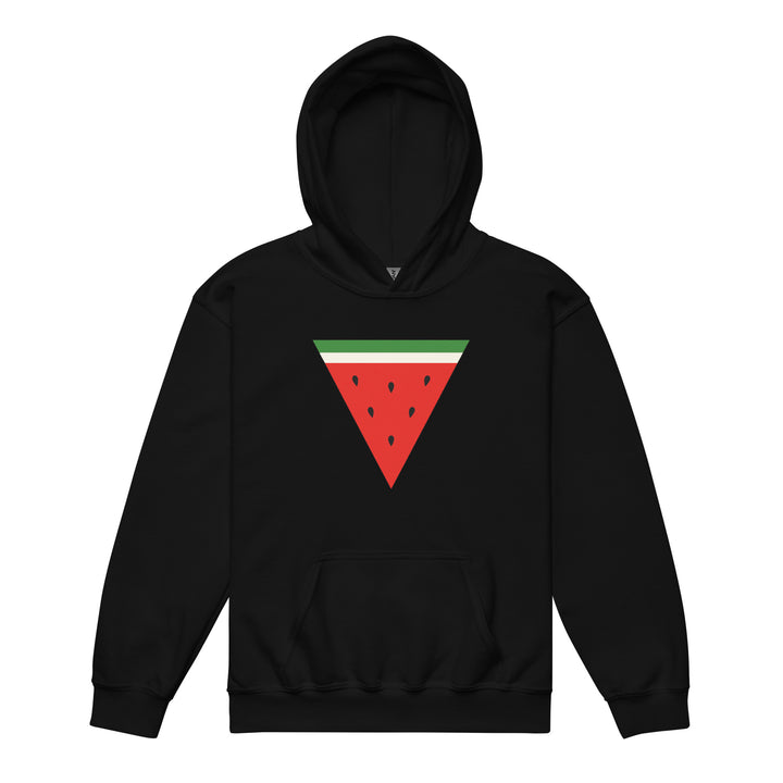 Triangle Watermelon - Youth Heavy Blend Hoodie, Black