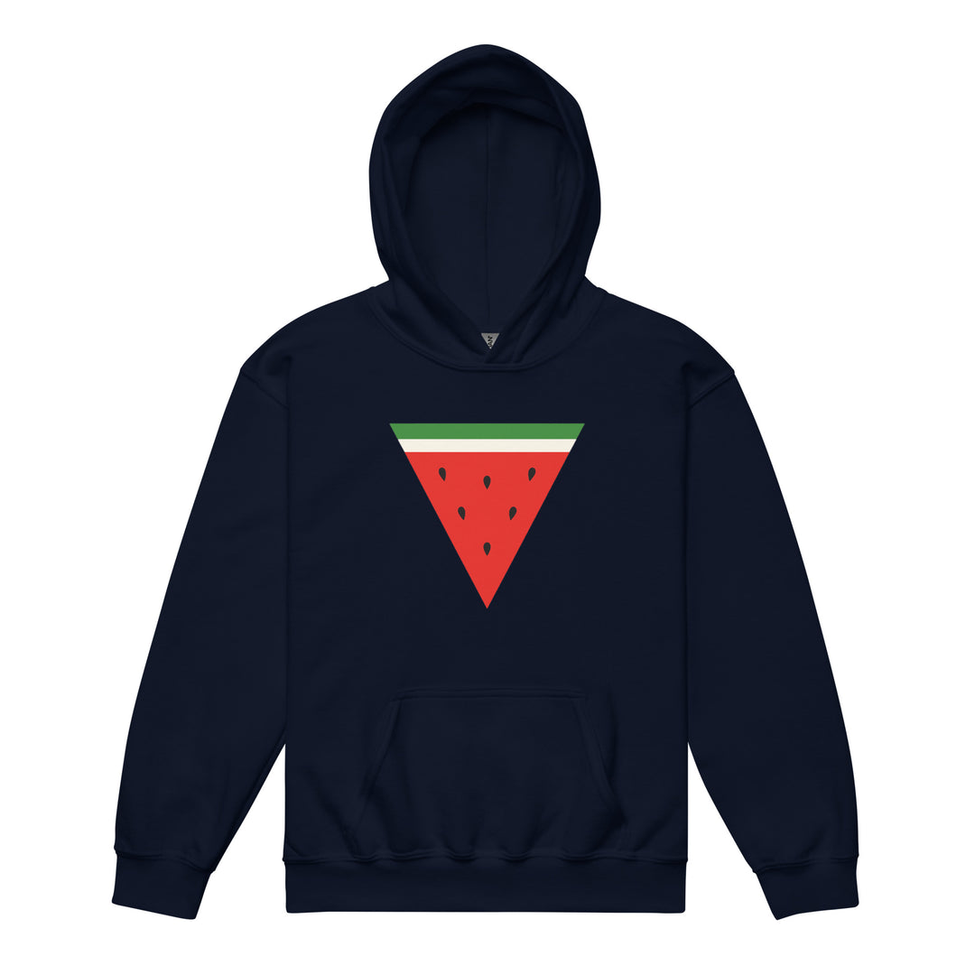 Triangle Watermelon - Youth Heavy Blend Hoodie, Navy