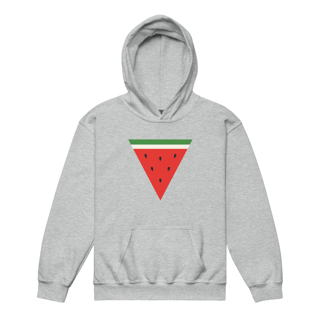 Triangle Watermelon - Youth Heavy Blend Hoodie, Sport Grey